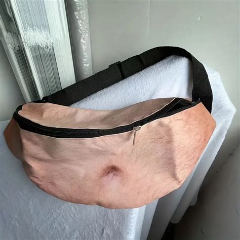 dad bag fake belly waist pack|Dad Bag Unisex Fake Belly Waist Packs Funny Travel Waist Pack .